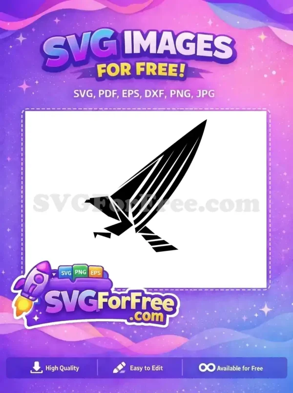 Free Black Stylized Eagle Flying Free Geometric Abstract Design Free SVG Free Black Stylized Eagle Flying Free Geometric Abstract Design Free SVG