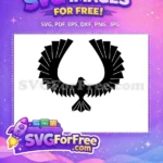 Free Majestic Black Eagle Free Layered Wings Hunger Games Free SVG - Instant Download