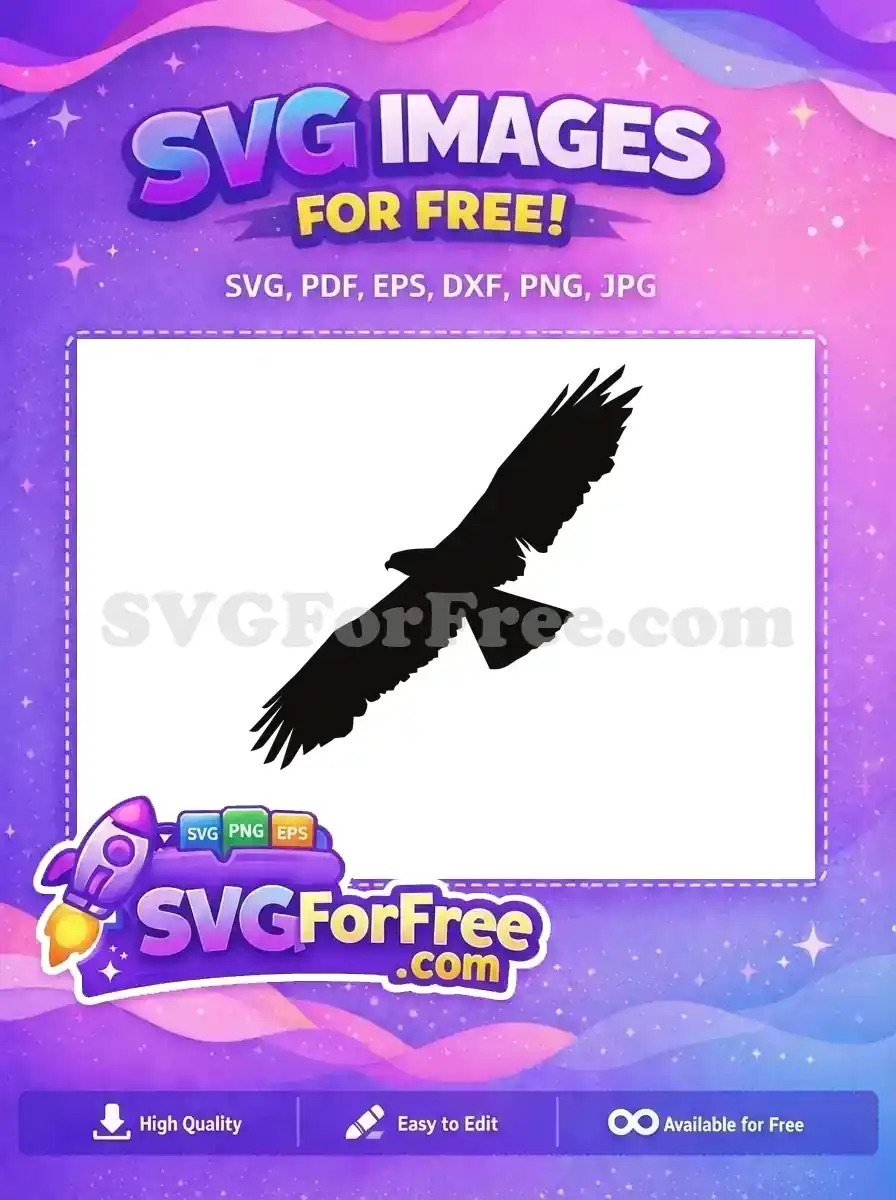 Free Majestic Flying Black Free Powerful Hunter Bird Wildlife Free SVG