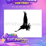 Free Black Eagle Free Soaring Wings Sky Hunter Free SVG - Instant Download