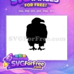 Free Majestic Eagle Silhouette Free Powerful Talons Wildlife Design Free SVG - Instant Download