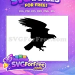 Free Black Flying Free Fierce Talons American Eagle Free SVG - Instant Download