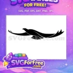 Free Majestic Black Eagle Free Flying Wings Silhouette Wildlife Art Free SVG - Instant Download