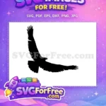 Free Majestic Flying Free Fierce Open Beak Eagle Free SVG - Instant Download