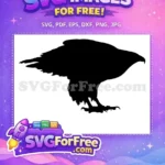Free Majestic Eagle Free Powerful Silhouette Wildlife Art Free SVG - Instant Download