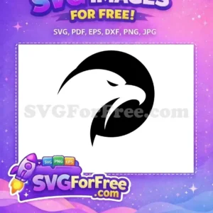 Free Black White Eagle Head Free Determined Profile Majestic Eagle Free SVG