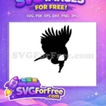 Free Diving Eagle Free Catching Fish Silhouette Wildlife Nature Free SVG - Instant Download