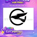 Free Black Silhouette Flying Free Dynamic Winged Design Majestic Eagle Free SVG - Instant Download