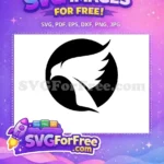 Free Black White Free Flying Wing Eagle Logo Free SVG - Instant Download