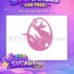 Free Pink Bunny Butterfly Free Delightful Easter Egg Earring Design Free SVG - Instant Download