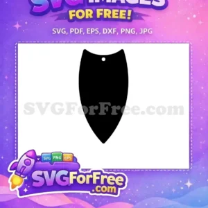 Free Black Shield Earring Blank Free Simple Easter Craft Free SVG Free Black Shield Earring Blank Free Simple Easter Craft Free SVG