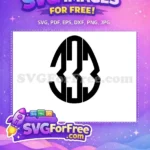 Free Bold Black 333 Free Decorative Easter Egg Earring Free SVG - Instant Download