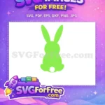 Free Light Green Bunny Free Fluffy Tail Easter Earring Free SVG - Instant Download