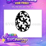 Free Floral Pattern Free Easter Egg Earring Design Free SVG - Instant Download