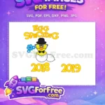 Free Chick Gentleman Free Blue Flowers Easter Free SVG - Instant Download