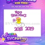 Free Yellow Chick Free Cute Pink Eyeglasses Easter Free SVG - Instant Download