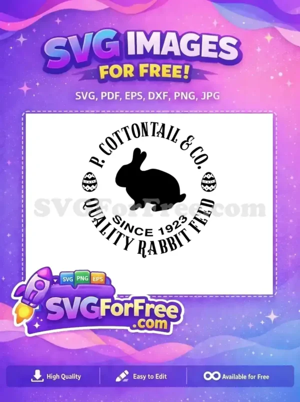 Free Vintage Black Rabbit Free Decorated Easter Eggs Earring Easter Free SVG