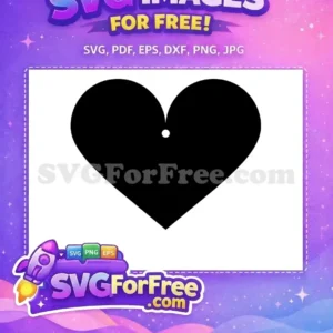 Free Black Heart Free Earring Hole Easter Craft Free SVG Free Black Heart Free Earring Hole Easter Craft Free SVG