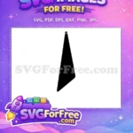 Free Simple Black Triangle Free Earring Blank Easter Free SVG - Instant Download