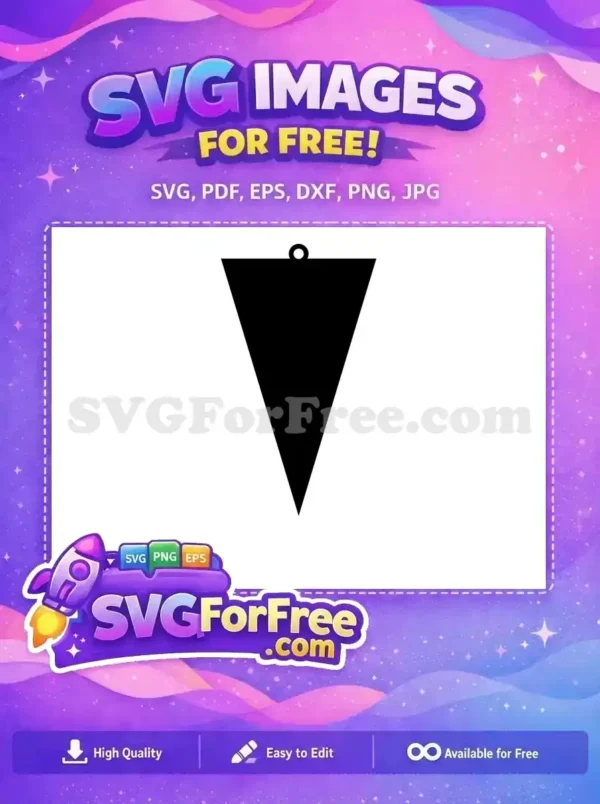 Free black triangle Free earring shape Easter themed Free SVG