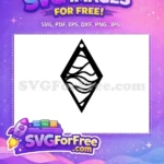 Free Wavy Water Flow Free Black Diamond Earring Waterbending Free SVG - Instant Download