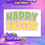 Free Happy Green Free Yellow Bold Easter Earring Free SVG - Instant Download