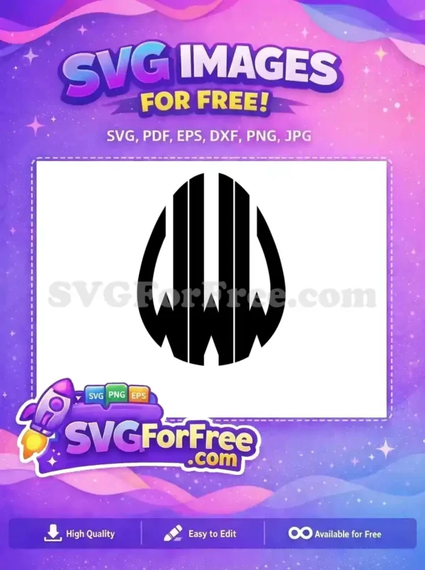 Free black white abstract Free earring Easter craft internet themed Free SVG