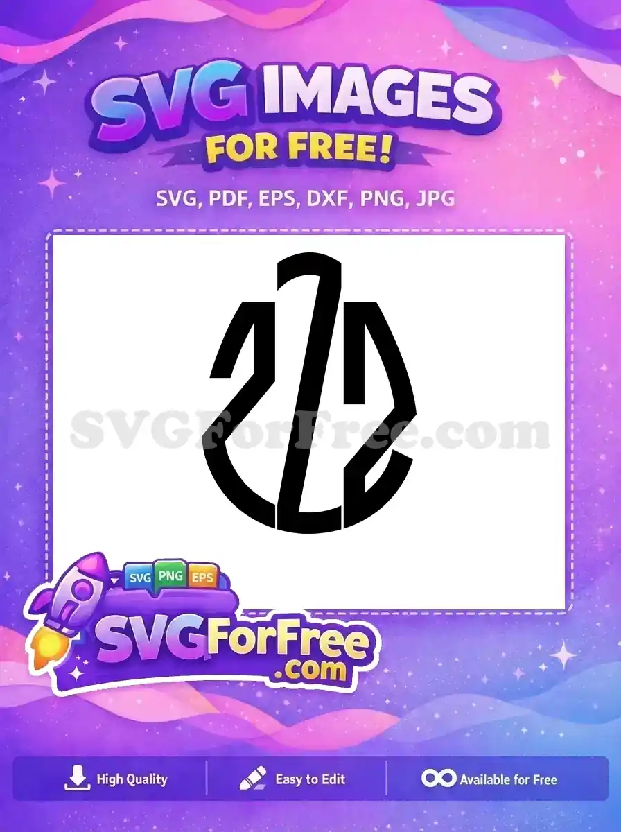 Free Black Stylized One Free Easter Earring Birthday Free SVG