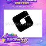 Free Black Earring Blank Free Hole Design Easter DIY Craft Free SVG - Instant Download
