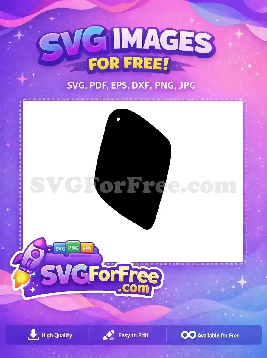 Free Black Rounded Free Easter Earring DIY Template Free SVG