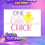 Free one cute chick Free yellow pink bow Easter Earring Free SVG - Instant Download