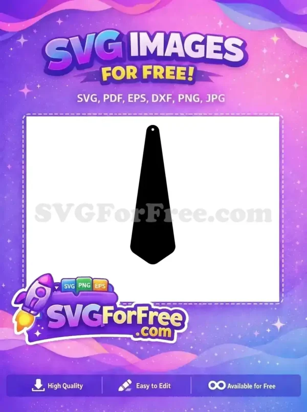 Free Black Cone Blank Free Earring Easter Craft Free SVG
