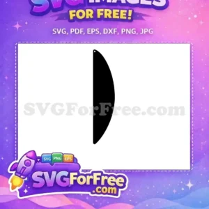 Free Black Earring Blank Free Minimalist Dangle Easter Jewelry Free SVG