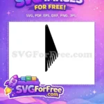 Free Black Comb Shape Free Earring Template Easter Project Free SVG - Instant Download