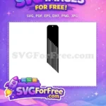 Free Black Striped Tag Free Geometric Easter Earring Free SVG - Instant Download