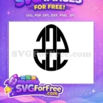 Free Black Abstract Free Stylized One Easter Earring Free SVG - Instant Download