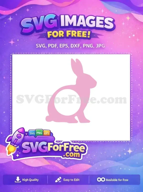 Free Pink Rabbit Free Easter Egg Earring Monogram Easter Bunny Free SVG Free Pink Rabbit Free Easter Egg Earring Monogram Easter Bunny Free SVG