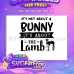 Free Easter Earring Free Lamb Silhouette Easter Saying Free SVG - Instant Download