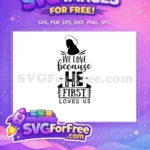 Free Silhouette Halo Free Easter Earring Quote Free SVG - Instant Download
