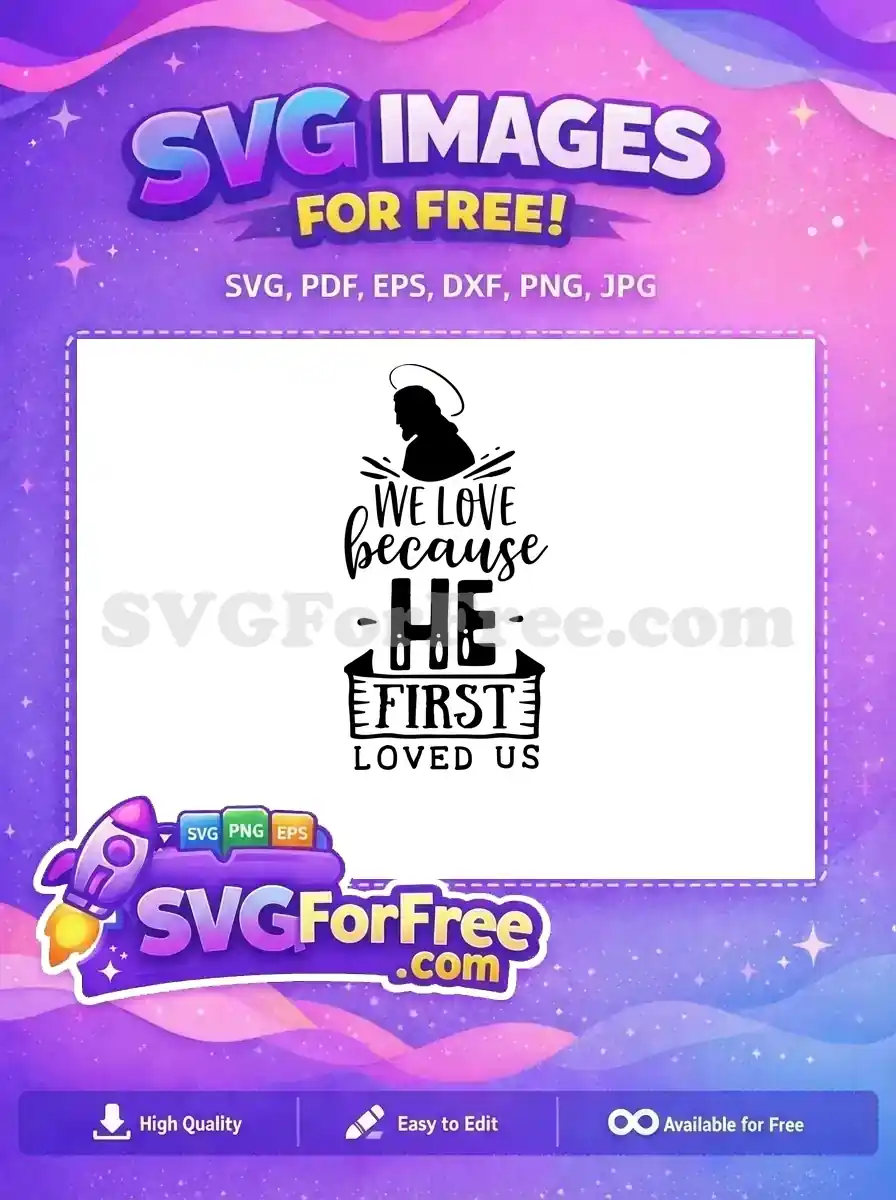 Free Silhouette Halo Free Easter Earring Quote Free SVG