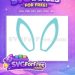 Free Bunny Earring Free Easter Earring Simple Free SVG - Instant Download
