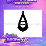 Free Dangling Earring Free Easter Detail Earring Craft Free SVG - Instant Download