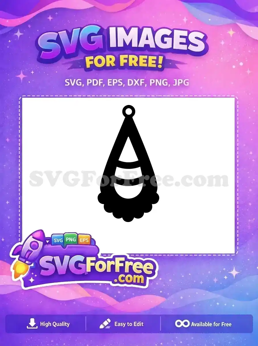 Free Dangling Earring Free Easter Detail Earring Craft Free SVG