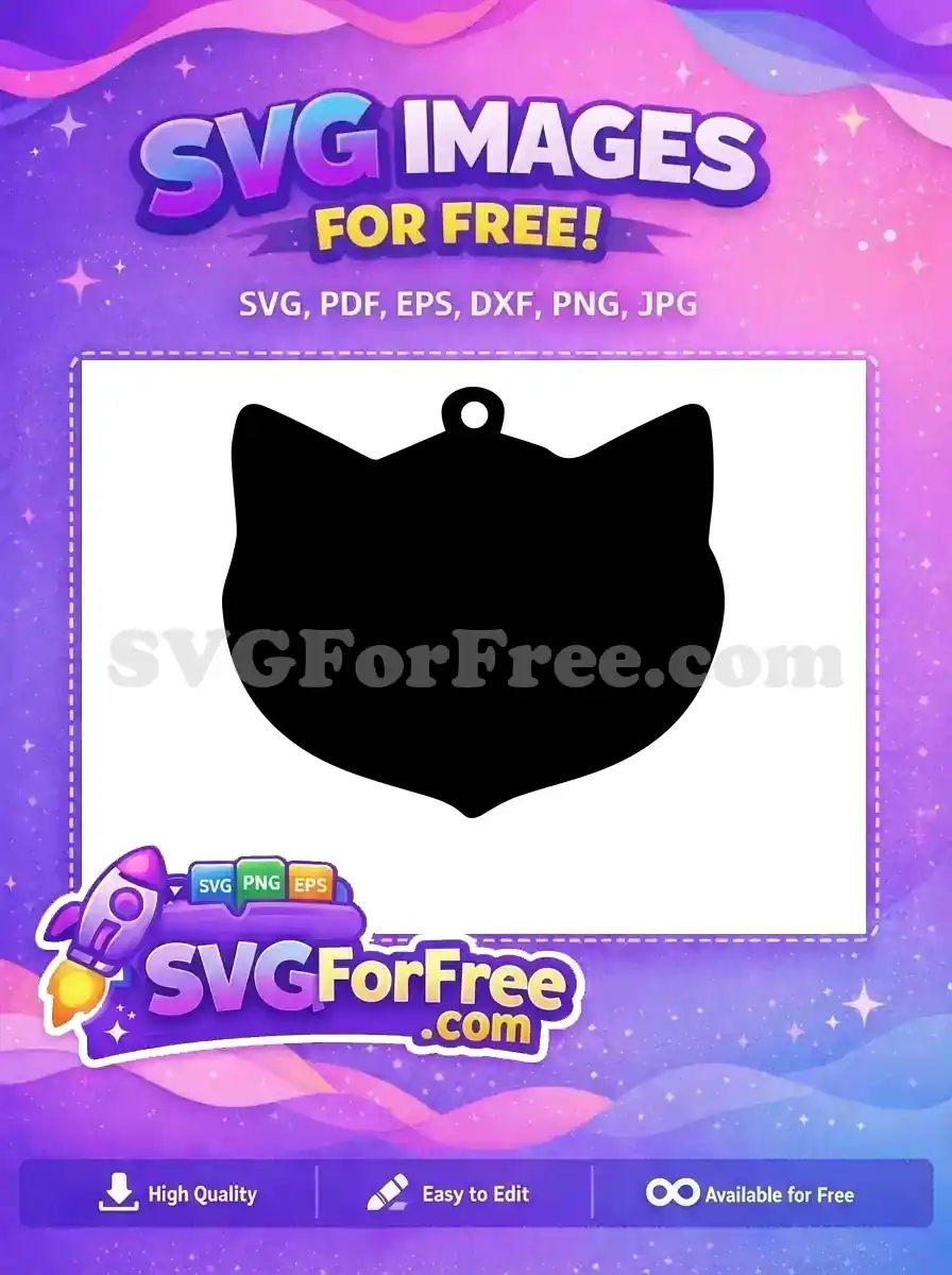 Free Black Bunny Earring Free Craft File Easter Gift Free SVG