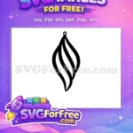 Free Swirl Ornament Earring Free Easter Decoration Holiday Free SVG - Instant Download