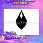 Free Teardrop Earring Free Easter Crafting Project Free SVG - Instant Download