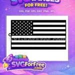 Free Black White Flag Free Stars Stripes Earring Free SVG - Instant Download