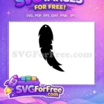 Free Black Feather Charm Free Delicate Dangle Boho Fashion Free SVG - Instant Download