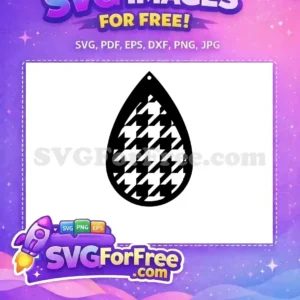 Free Black White Houndstooth Free Teardrop Fashion Accessory Free SVG Free Black White Houndstooth Free Teardrop Fashion Accessory Free SVG