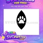 Free Black Diamond Paw Print Free Animal Lover Earrings Free SVG - Instant Download